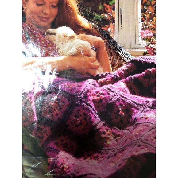Victorian Afghan  Crochet Blanket Pattern Instructional Leaflet - Picture 3 of 3